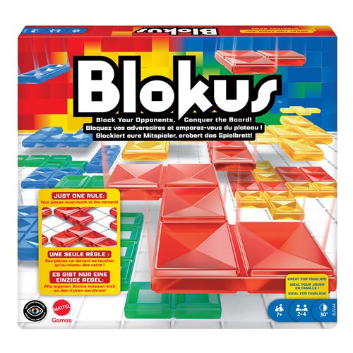 Mattel games - blokus - jeu de société - 7 ans et +