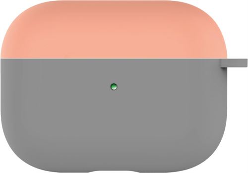 Etui en silicone liquide bicolor On Earz Mobile Gear pour AirPods Pro Gris et orange