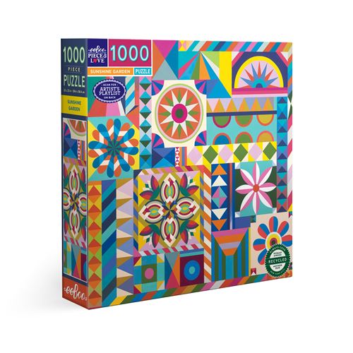 Puzzle 1000 pièces Eeboo Sunshine Garden - Eeboo
