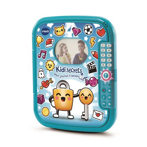 Jeu électronique Vtech Kidisecrets Mon journal à secrets bleu