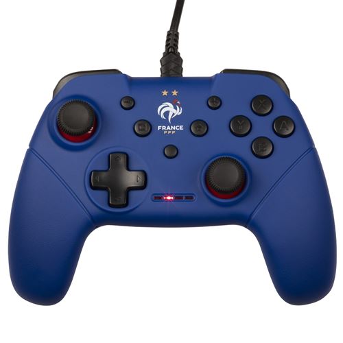 Manette Filaire Pour Nintendo Switch Konix Edition Fff Bleu