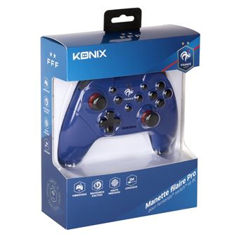 Manette filaire pour Nintendo Switch Konix Edition FFF Bleu