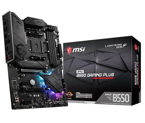 Carte mère MSI MPG B550 GAMING PLUS ATX Socket AM4 Chipset AMD B550