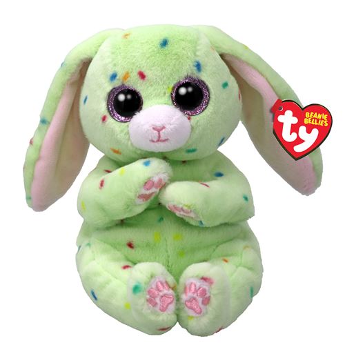 Ty Multicolore Peluche Beanie Bellies Small Fern Lapin 15 Cm