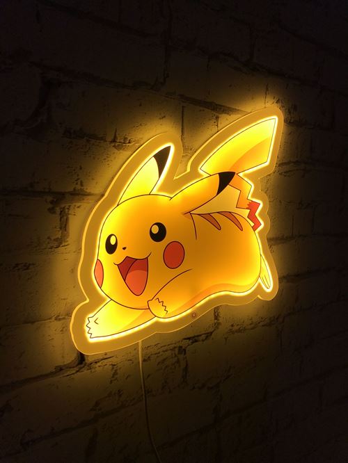 Lampe Murale Pikachu Teknofun Pokémon Led Style Néon