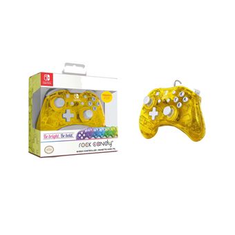 Manette Nintendo Switch filaire PDP Rock Candy Mini Jaune