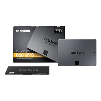 Disque SSD Interne Samsung 860 QVO 1 To Noir - SSD internes