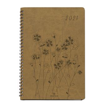 Agenda Semainier Oberthur Primrose spiralé 25 Modèle aléatoire