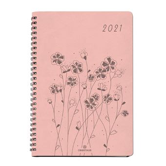 Agenda Semainier Oberthur Primrose spiralé 25 Modèle aléatoire