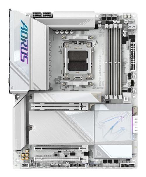 Carte mère Gigabyte AORUS X870E PRO ICE ATX Socket AM5 Chipset AMD X870 - Gigabyte