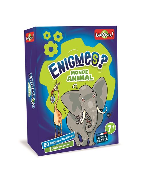 Jeu de société Bioviva Les Enigmes Monde Animal