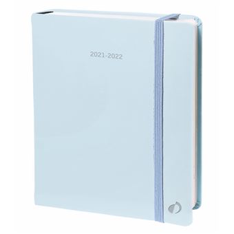 Agenda journalier Quo Vadis 2021 2022 Plan Day Pastel Bleu