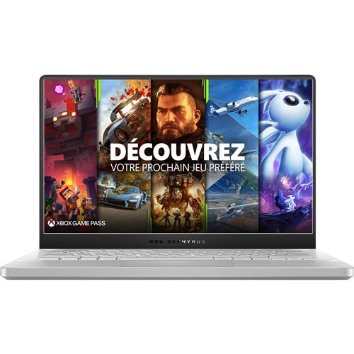 PC Ultra-Portable Asus ROG Zephyrus G14 14 AMD Ryzen 5 8 Go RAM 512 Go SSD Blanc perlé