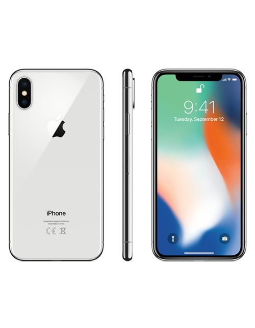 Apple iPhone X 64Go Argent Reconditionn&eacute; Grade A Lagoona 