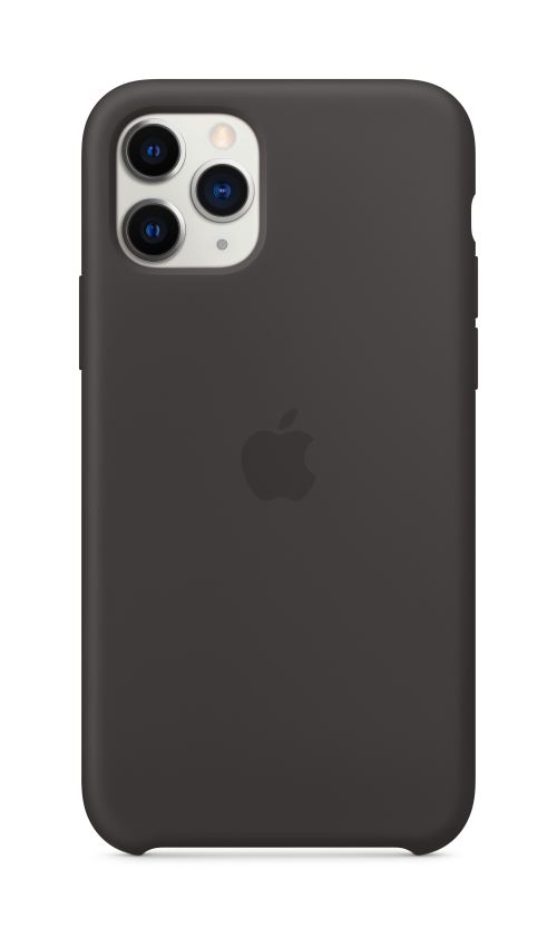 Coque en Silicone pour iPhone 11 Pro Noir