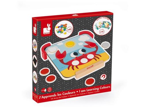 Janod Multicolore Jeux D'éveil Pastille Magnétiques J'apprends Les Couleurs
