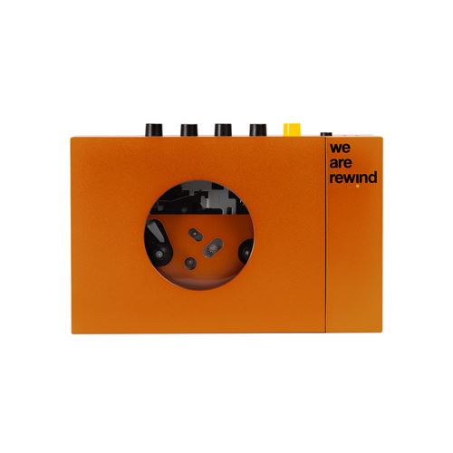 Lecteur de cassettes portable We are rewind Bluetooth Orange