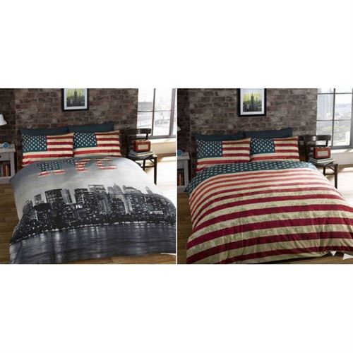 New-York Skyline Double Housse de couette et taie Set
