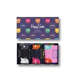 Set de 3 Paires de Chaussettes hautes et mi-bas Happy Socks Mixed Cat Taille 41-46