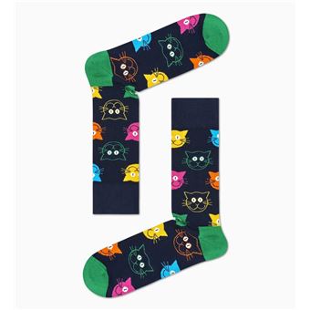 Set de 3 Paires de Chaussettes hautes et mi-bas Happy Socks Mixed Cat Taille 41-46