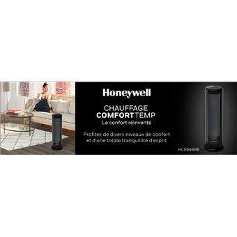 Chauffage soufflant céramique Honeywell HCE646BE4 2000 W Noir