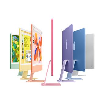 Apple iMac 24" écran retina Verre nano-texturé 4,5K 256Go SSD 16Go RAM Puce M4 CPU 10 coeur GPU 10 cœurs Argent