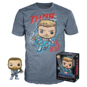 Figurine Funko Pop Marvel Thor Running Hammer XL