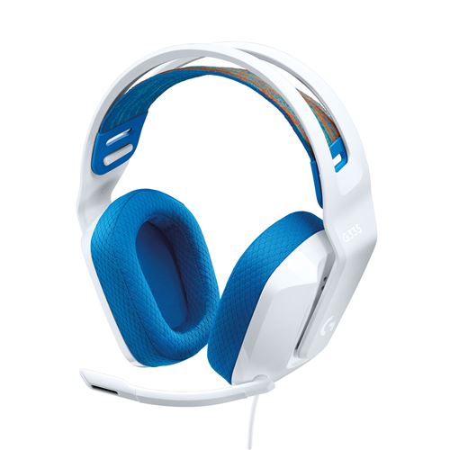 Casque Gaming Filaire Logitech G335 avec Micro pour PC, PS, Xbox blanc