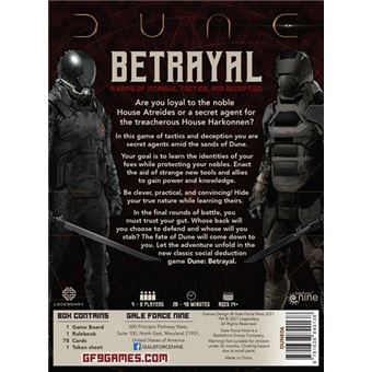 Jeu de stratégie Matagot Dune Betrayal