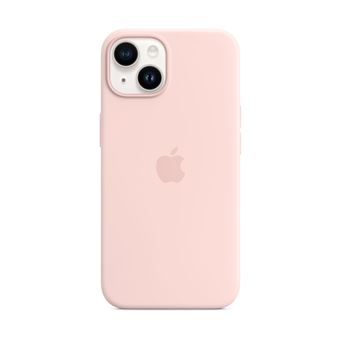 Apple - Coque de protection pour téléphone portable - compatibilité avec MagSafe - silicone - rose craie - pour iPhone 14