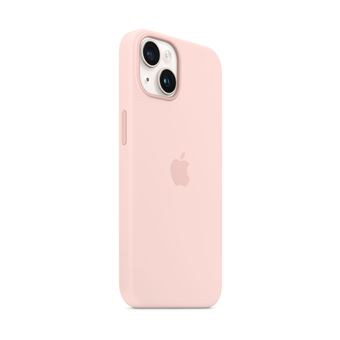 Apple - Coque de protection pour téléphone portable - compatibilité avec MagSafe - silicone - rose craie - pour iPhone 14