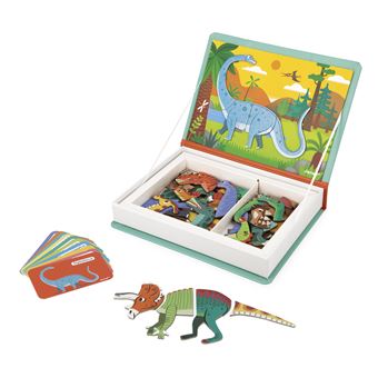 Jeu éducatif magnétique Janod Magneti'book Dinosaures