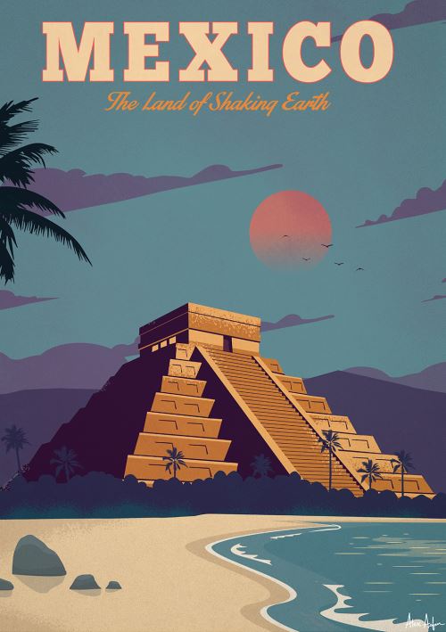 Affiche Sergeant Paper Mexico 30x42 cm Edition limitée signée
