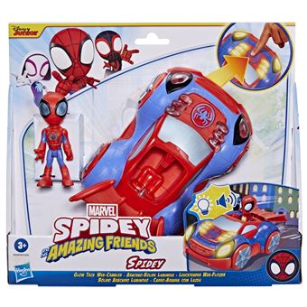 Figurine Marvel Spidey & His Amazing Friends Web-Spinners - Spider-Man Avec Combinaison Mise à Jour, Jouet Neuf