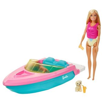 Poupée Barbie et son bateau