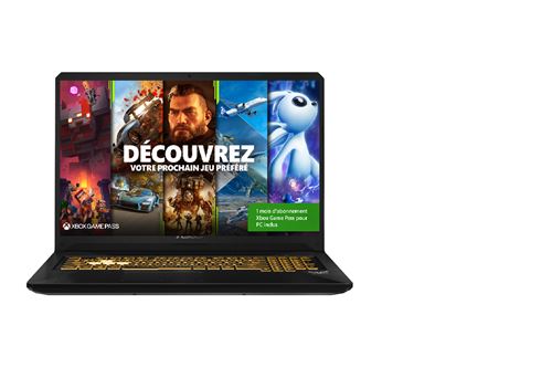 PC Portable Gaming Asus TUF705DT-H7237T 17,3 AMD Ryzen 7 16 Go RAM 512 Go SSD Noir