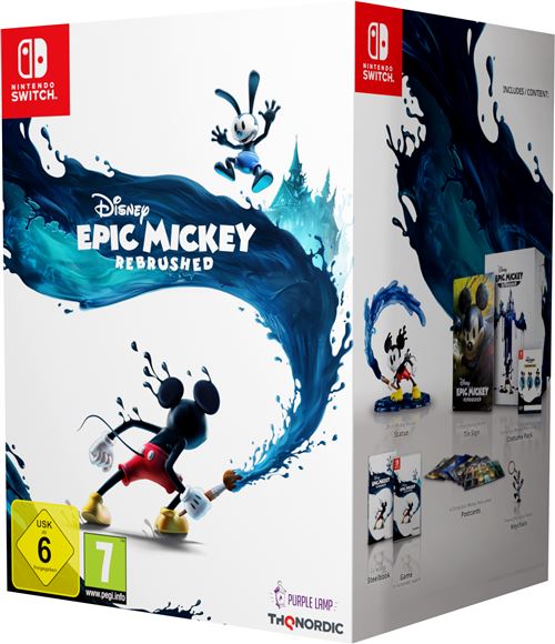 Pochette avant du jeu Epic Mickey Rebrushed Collector's Edition Nintendo Switch