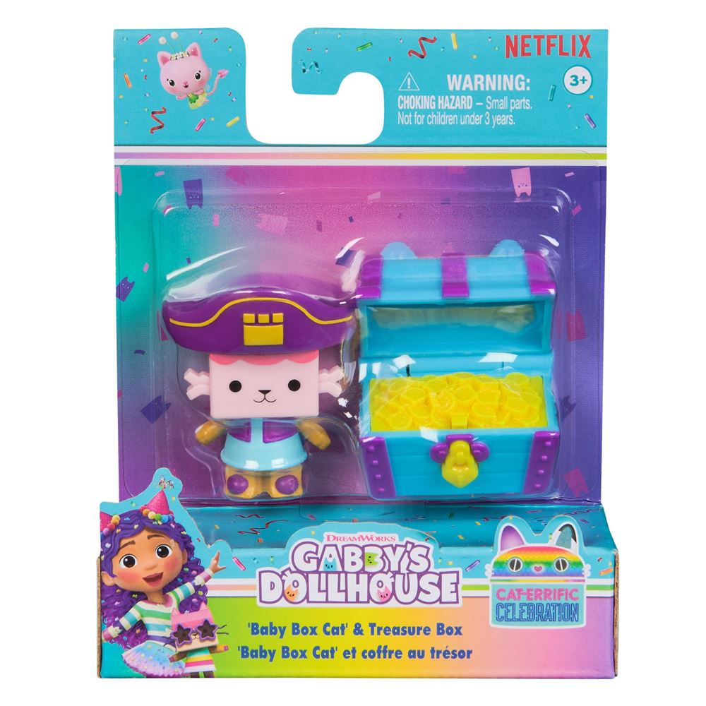 Coffret 2 Figurines Gabby's Dollhouse - Avec Accessoires Surprises Et Meuble