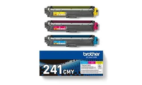 Cartouche d'encre Brotcher TN241CMY Cyan, Magenta et Jaune
