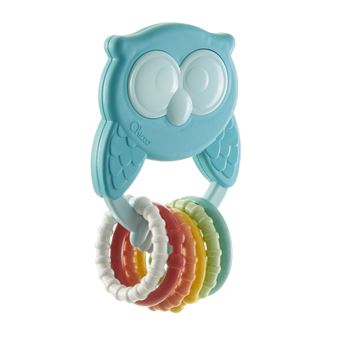 Hochet hibou avec anneaux Chicco