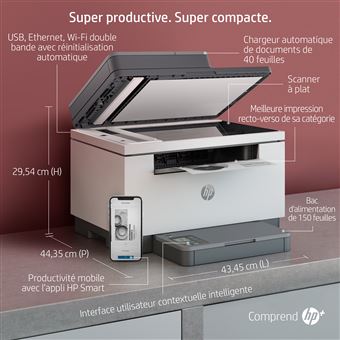 Imprimante multifonction HP Color Laser MFP 179fnw Blanc - Fnac.ch