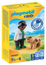 Playmobil 1.2.3 70407 Vétérinaire avec chien