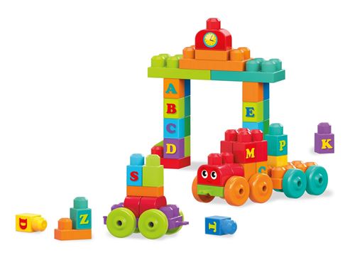 Mega Bloks First Builders 60 stuks ABC leertrein DXH35