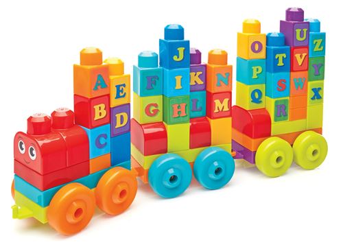 Jeu de construction Mega Bloks Le train des lettres