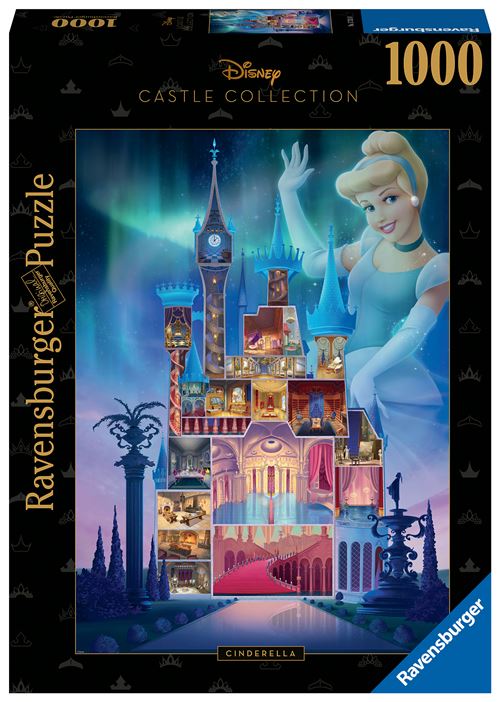 Puzzle Ravensburger Cendrillon Collection Château Disney Princesses 1000 Pièces