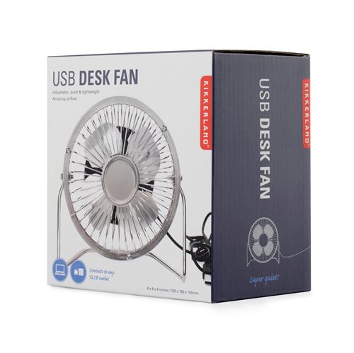 Mini-ventilateur USB Kikkerland en métal