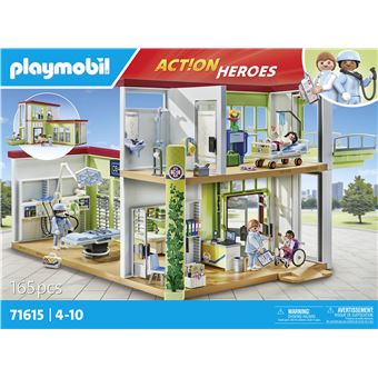 Playmobil Action Heroes - 71615 - PLAYMOBIL Modern Ziekenhuis - Genezen is gemakkelijk in het moderne PLAYMOBIL ziekenhuis Gedetailleerde ziekenhuisset