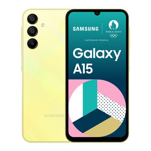 Smartphone Samsung Galaxy A15 6,5"" Double nano SIM 128 Go Lime État correct - Samsung reconditionné disponible sur Fnac