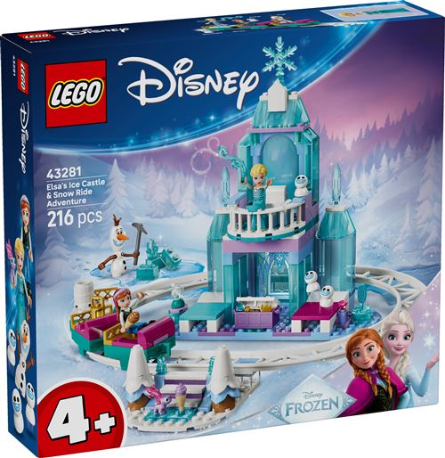 LEGO® Disney Princess 43281 Le château de glace et la piste enneigée d’Elsa