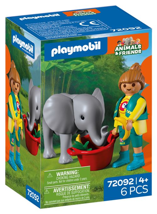 Playmobil Animaux et amis 72091 Zoo : dauphin et visiteuse - vue 4